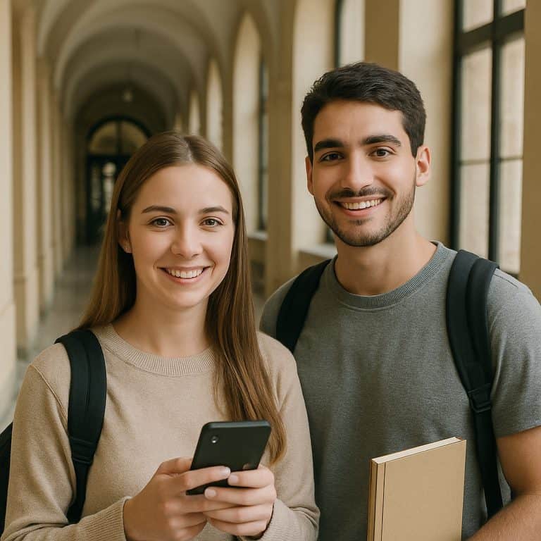 Studenten bei der Jobsuche