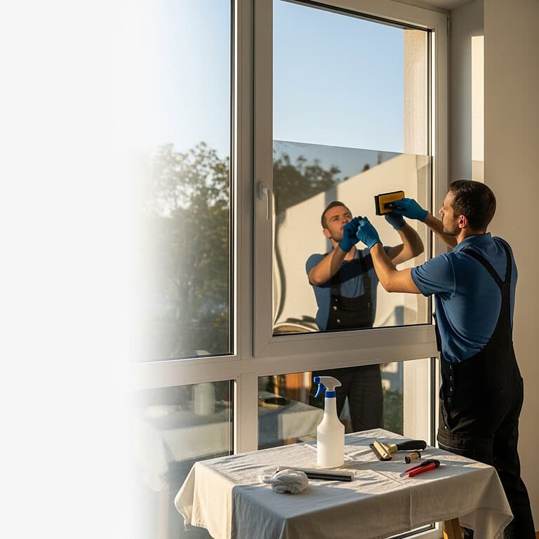 Fensterfolien Montage