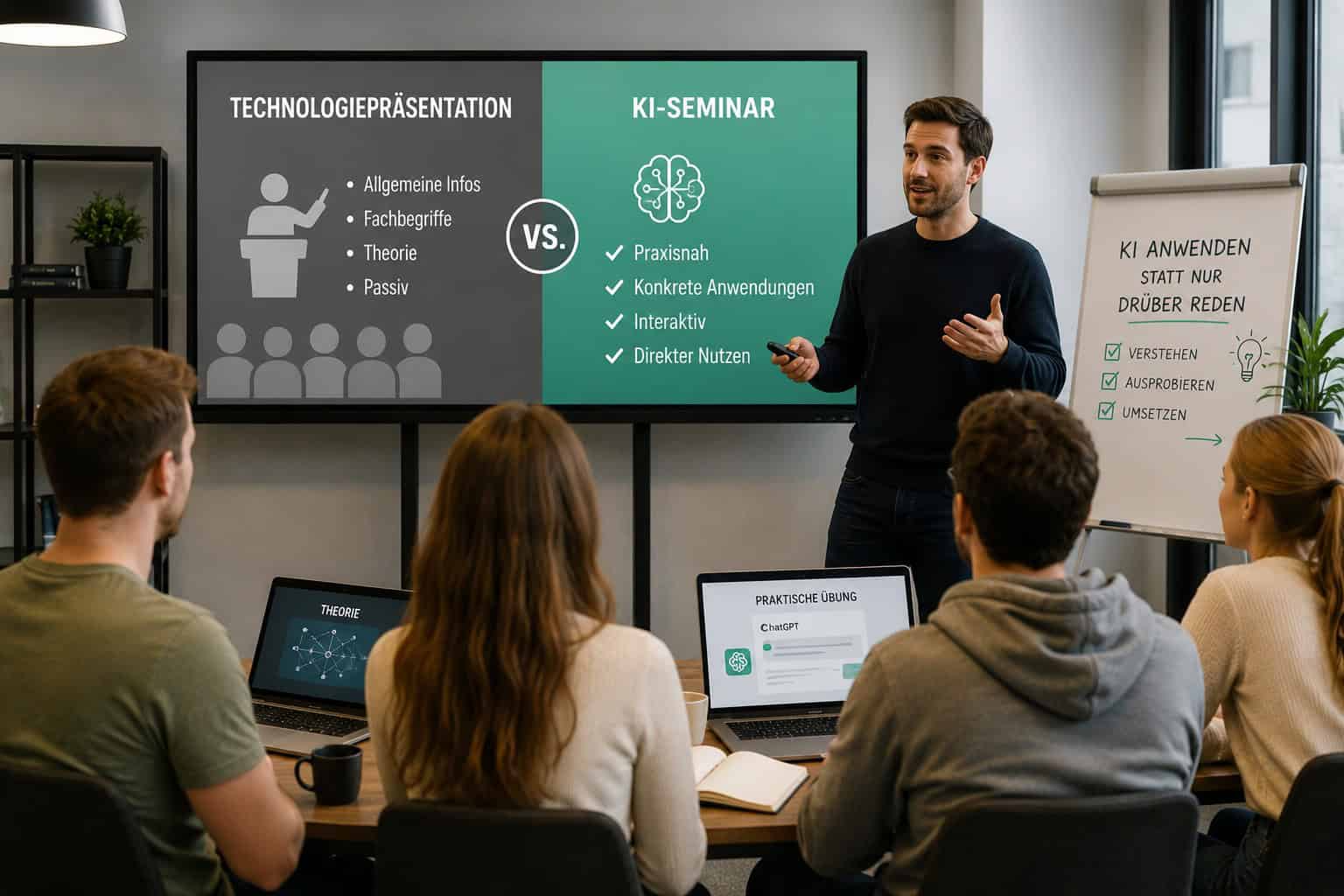 KI-Seminar vs. Technologiepräsentation